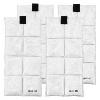 Chill-Its 6250 Rechargeable Phase Change Ice Packs for Lightweight Cooling Vest (4-Pack)