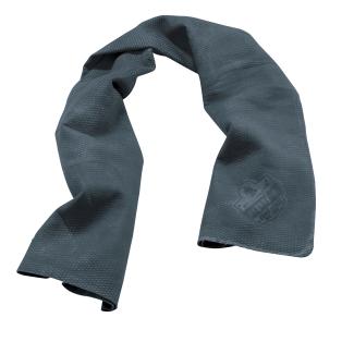 Ergodyne Chill-Its Cooling Towel – UPF 50, Microfiber, Reusable, For Work, Sports & Heat Relief (Gray, 41"x9.8")