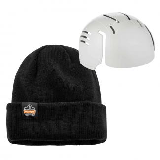 N-Ferno 6811ZI Zippered Rib Knit Beanie Hat (Bump Cap Included)