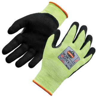 ProFlex 7041 Hi-Vis Nitrile Coated Cut-Resistant Gloves - ANSI A4, EN388: 4X42D, WSX Wet Grip