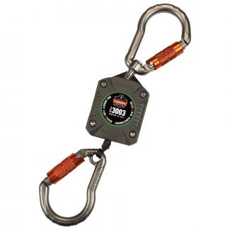 Squids 3003 Retractable Tool Lanyard - Dual Locking Carabiners - 2lbs