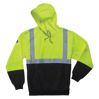 Workers Heavy Sweat Hoody （L） Hi-Vis Hooded Sweatshirt | Ergodyne