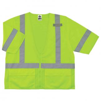 GloWear 8320Z Standard Hi-Vis Safety Vest - Type R, Class 3, Zipper