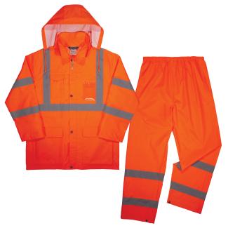 GloWear 8376K Lightweight Hi-Vis Rain Suit