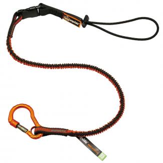 Squids® 3109F(x) Double-Locking Single Carabiner Tool Lanyard with Swivel -  25lbs