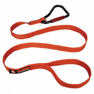 Ergodyne Squids 3156 Coil Tool Lanyard with Single Carabiner, 2 lb, Black