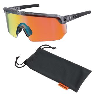 Skullerz AEGIR Anti-Scratch & Enhanced Anti-Fog Safety Glasses, Sunglasses - Mirrored Lenses