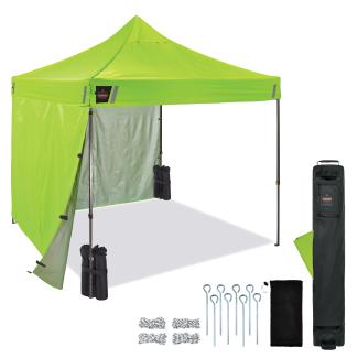 SHAX 6055 Heavy-Duty Pop-Up Tent Kit - Solid Sidewalls - 10ft x 10ft
