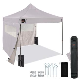 SHAX 6056 Heavy-Duty Pop-Up Tent Kit - Mesh Windows - 10ft x 10ft