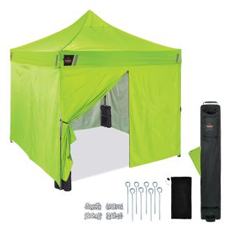 SHAX 6057 Heavy-Duty Pop-Up Tent Enclosed Kit - 10ft x 10ft