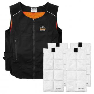 Chill-Its 6260 Lightweight Phase Change Cooling Vest with Rechargeable Ice Packs