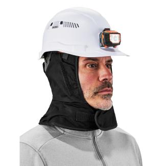 N-Ferno 6852 Winter Hard Hat Liner - 2-Layer, Fleece-Lined, Cotton Shell, Shoulder Length