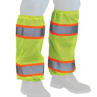 GloWear 8009 Hi-Vis Two-Tone Mesh Leg Gaiters - Class E
