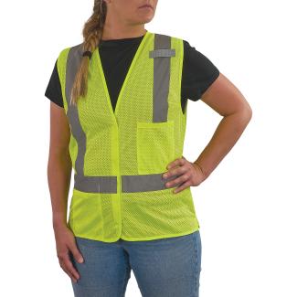 Non-Certified Safety Vest, No Reflective Tape w/ Hook & Loop
