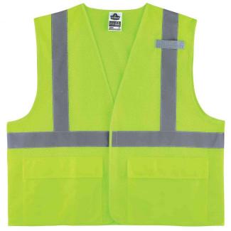 GloWear 8220HL Mesh Hi-Vis Safety Vest - Type R, Class 2, Hook & Loop, Standard