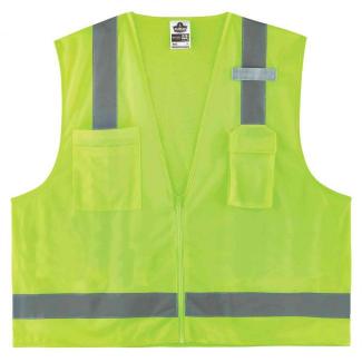 GloWear 8249Z Hi-Vis Surveyors Vest - Type R, Class 2, Zipper, Economy