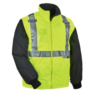 GloWear 8287 Hi-Vis Winter Jacket and Vest with Detachable Sleeves - Type R, Class 2