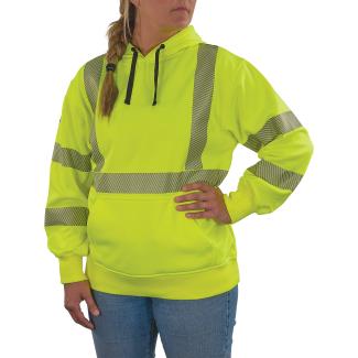 GloWear 8304W Women’s Performance Hi-Vis Hooded Sweatshirt - Type R, Class 3