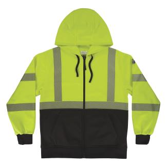 Class 3 Hi-Vis Zip-Up Hoodie | Ergodyne