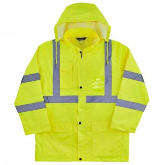 GloWear 8366 Lightweight Hi-Vis Rain Jacket - Type R, Class 3