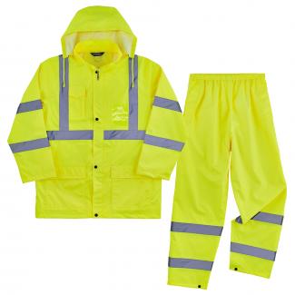 GloWear 8376K Lightweight Hi-Vis Rain Suit