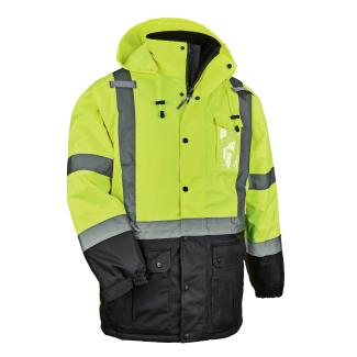 GloWear 8384 Hi-Vis Winter Jacket Quilted Parka - Type R, Class 3