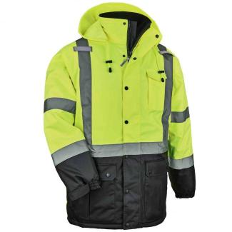 GloWear 8384 Hi-Vis Winter Jacket Quilted Parka - Type R, Class 3