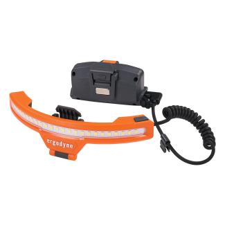 Skullerz 8886 Wide Beam Headlamp with Hard Hat Mount and Rechargeable Power Bank