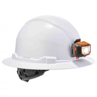 Skullerz 8971LED Premium Full Brim Hard Hat and LED Light - Class E