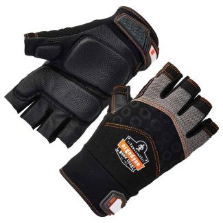 Half-Finger Impact Gloves with Wrist Support | Ergodyne