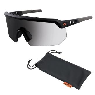Skullerz AEGIR-AFAS-PC Photochromic Safety Glasses - Anti-Scratch & Enhanced Anti-Fog Lens with Microfiber Bag