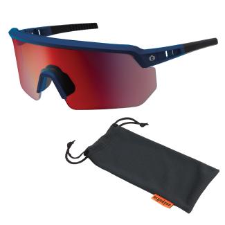Skullerz AEGIR-AFAS-HCMI Anti-Scratch & Enhanced Anti-Fog Safety Glasses, Sunglasses - Color Enhancing Mirrored Lens