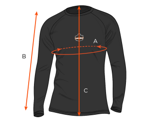 baselayer shirt sizing