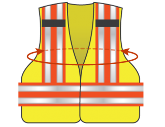 Measure length around your chest