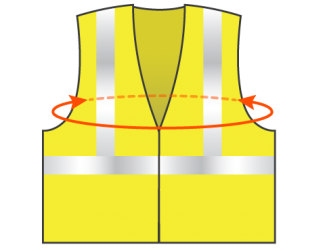 Measure length around your chest