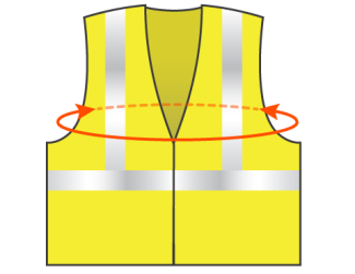 Measure length around your chest