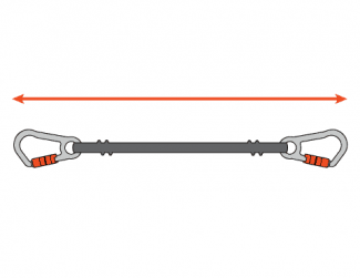 Length measures total length of lanyard