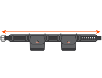 Length measures total length of belt. Measure around your waist