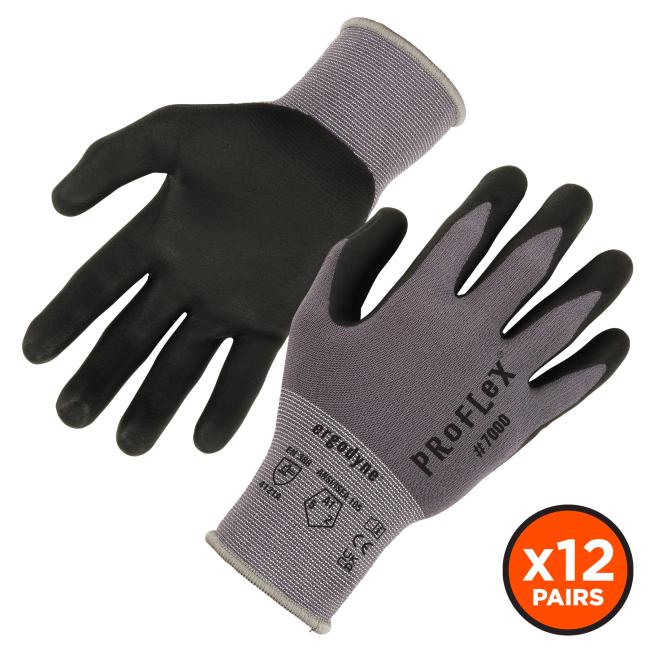 Front and back of gloves - x12 pairs