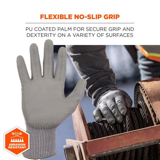 Cut Pro® 13 Gauge HyperMax™ Shell Cut Resistant Work Gloves Polyurethane  (PU) Coated Palm and Fingertips, Cut Level A2 - Y-pers, Inc.