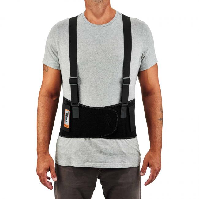 Ergodyne ProFlex 1650 Economy Elastic Back Support Belt Black 