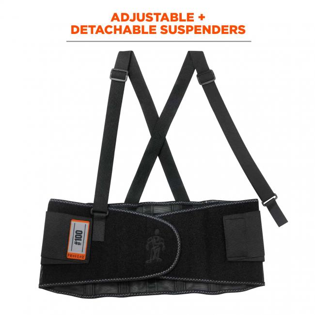 Adjustable + detachable suspenders