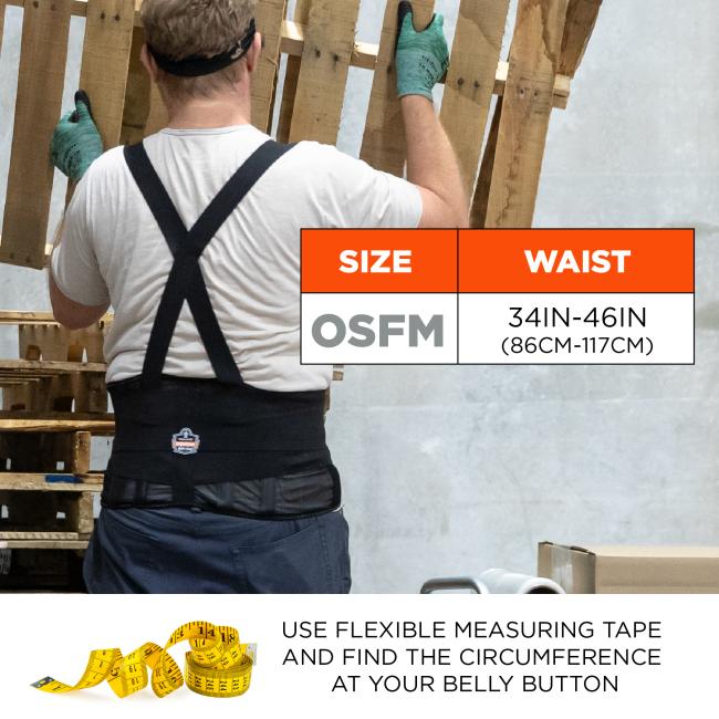Size chart: One size fits most, waist sizes 34 inches (86cm) to 46 inches (117cm). Use flexible measuring tape and find the circumference at your belly button