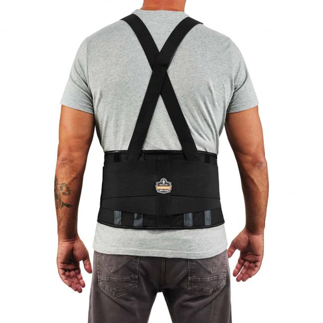 Back of support on model