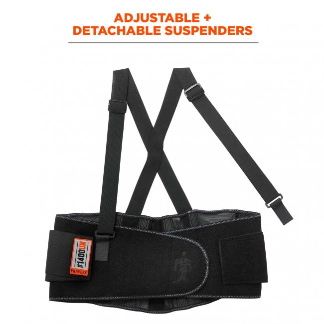 Adjustable + detachable suspenders