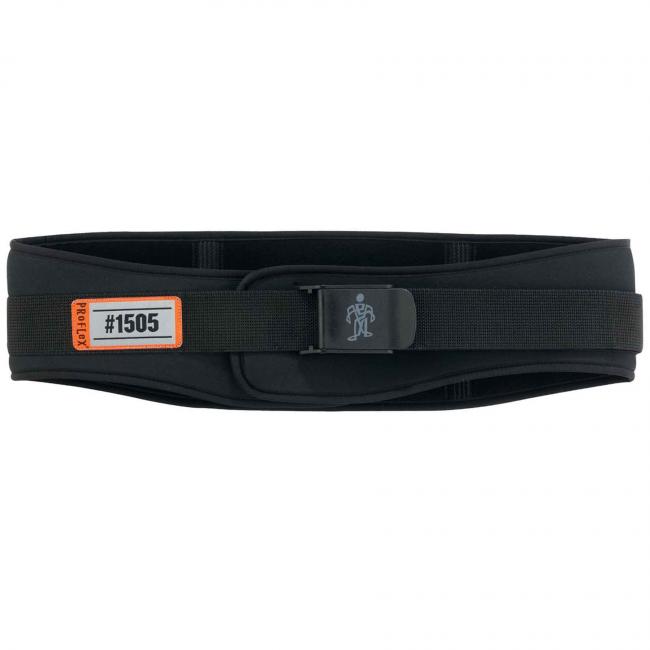1505 L Black Low-Profile Weight Lifters Back Support image 1