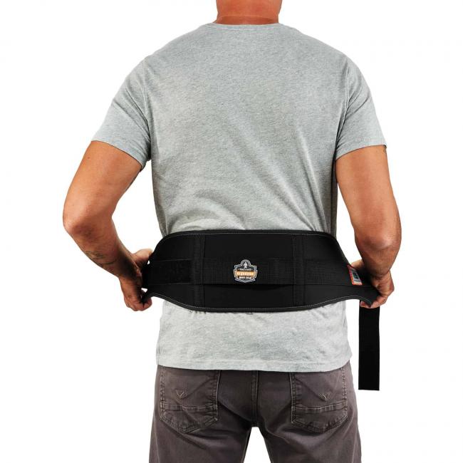 1505 L Black Low-Profile Weight Lifters Back Support image 2