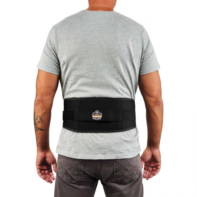 1505 L Black Low-Profile Weight Lifters Back Support image 1