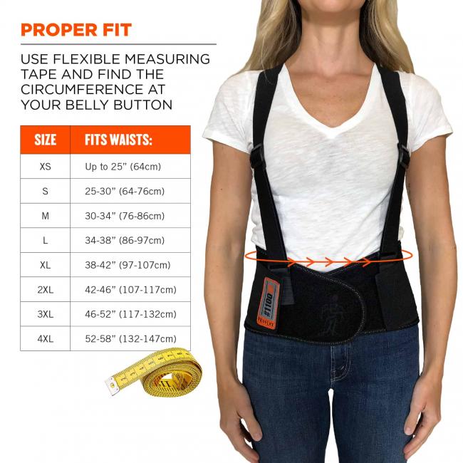 1100SF XS Black Standard Back Support image 3