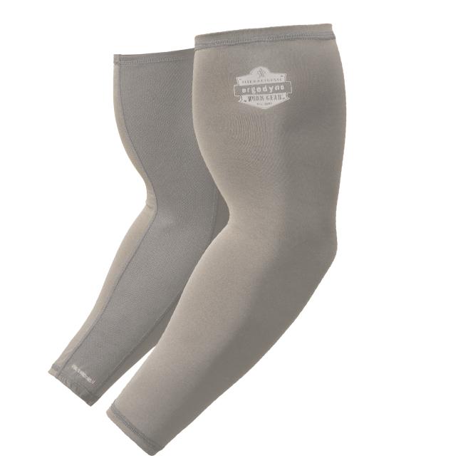 Pair of gray cooling arm sleeves
